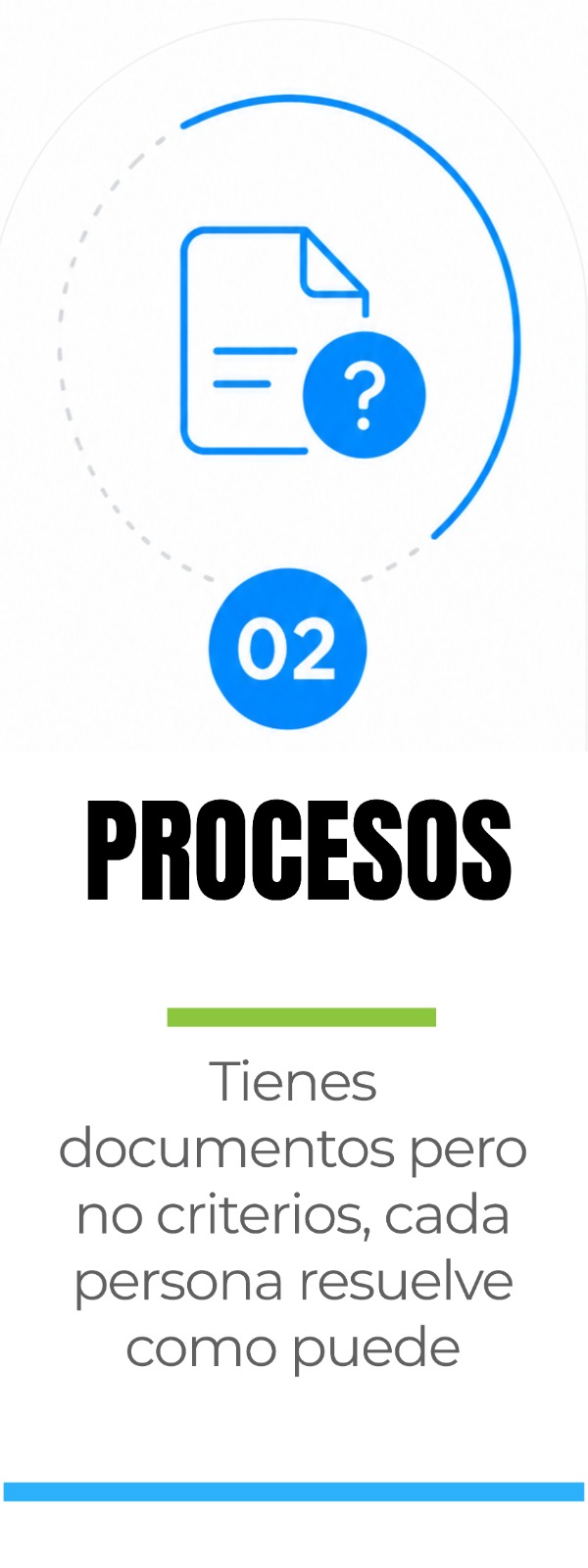 02 Procesos: cuando tenés documentos pero no criterios compartidos, cada persona resuelve como puede.
