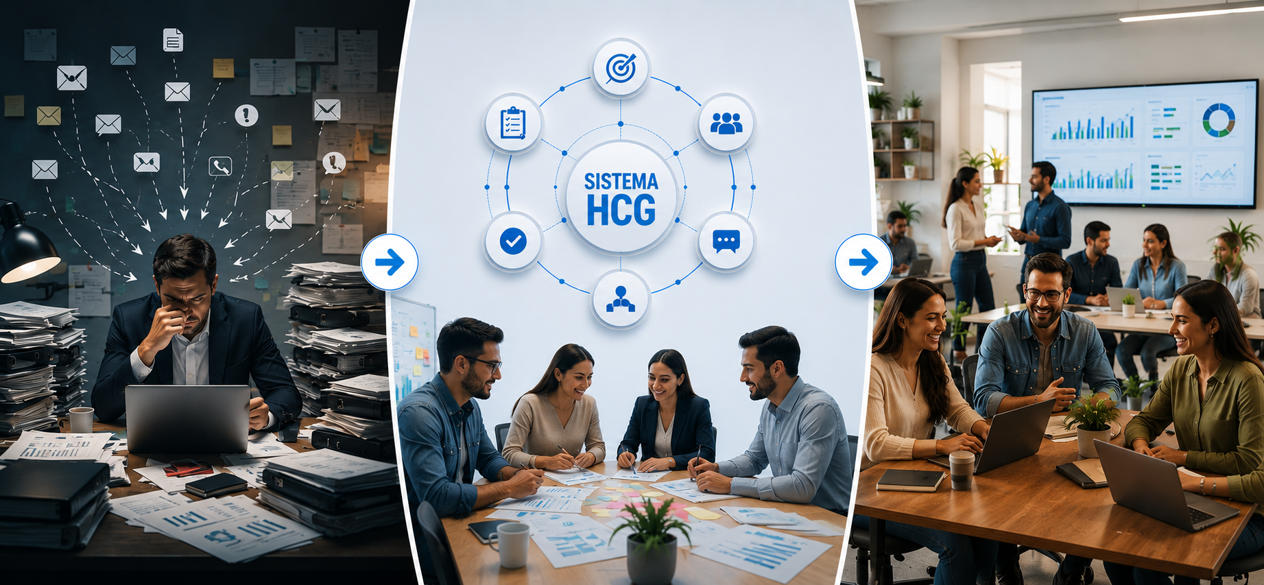 Transformación organizacional: del caos al Sistema HCG a una organización que responde.